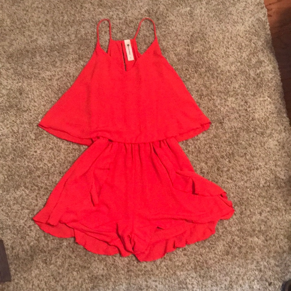 Melon color romper